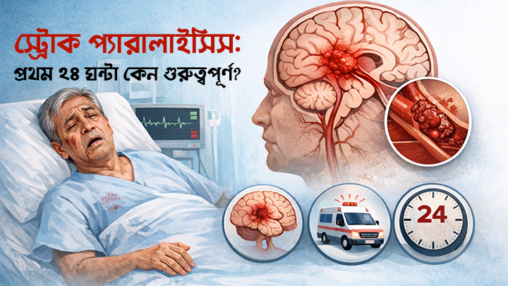 স্ট্রোক প্যারালাইসিস: প্রথম ২৪ ঘন্টা কেন সবচেয়ে গুরুত্বপূর্ণ?